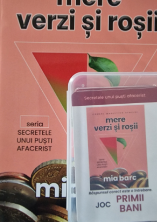 Joc Primii Bani din Mere verzi și roșii 3 carte educatie antreprenoriala pentru copii si joc Primii Bani